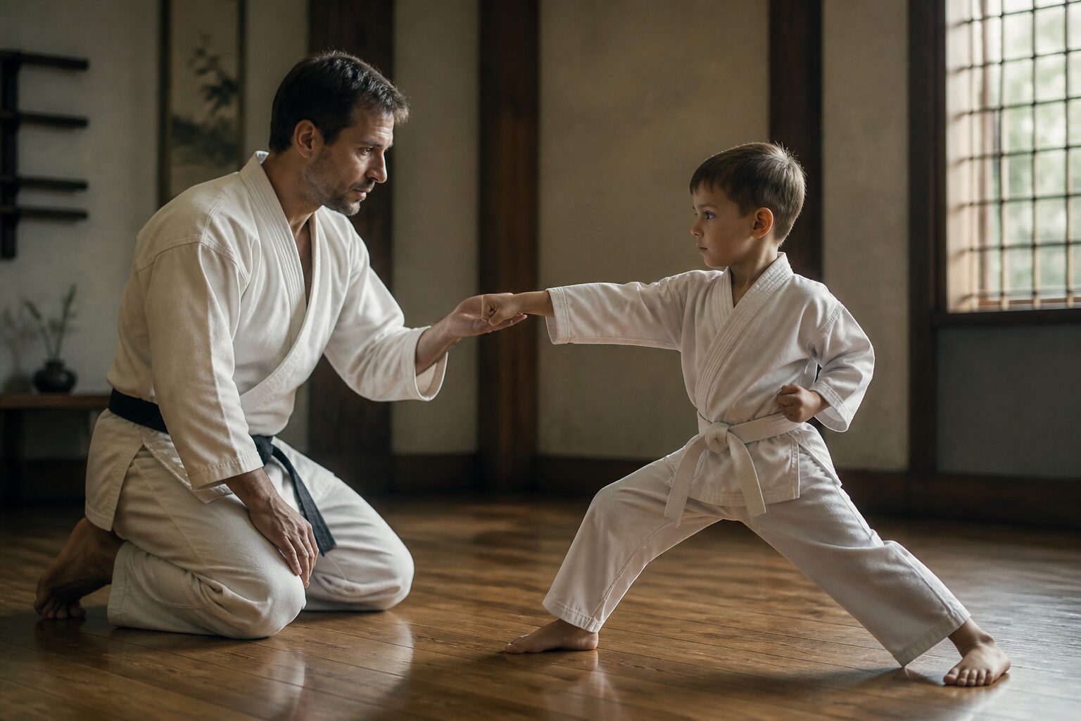Karate edzés